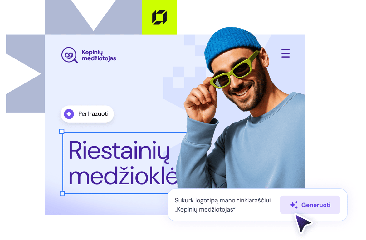 Sukurk savo svetainę per minutę