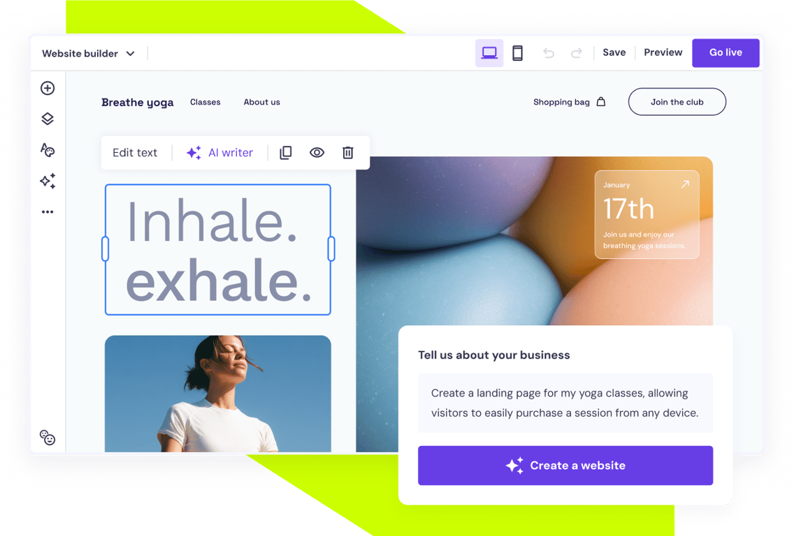 Build a website for free with AI