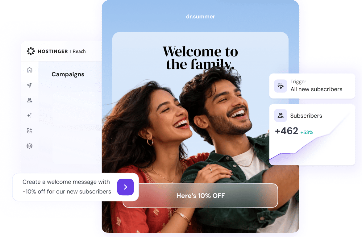 Launch AI email marketing campaigns in minutes