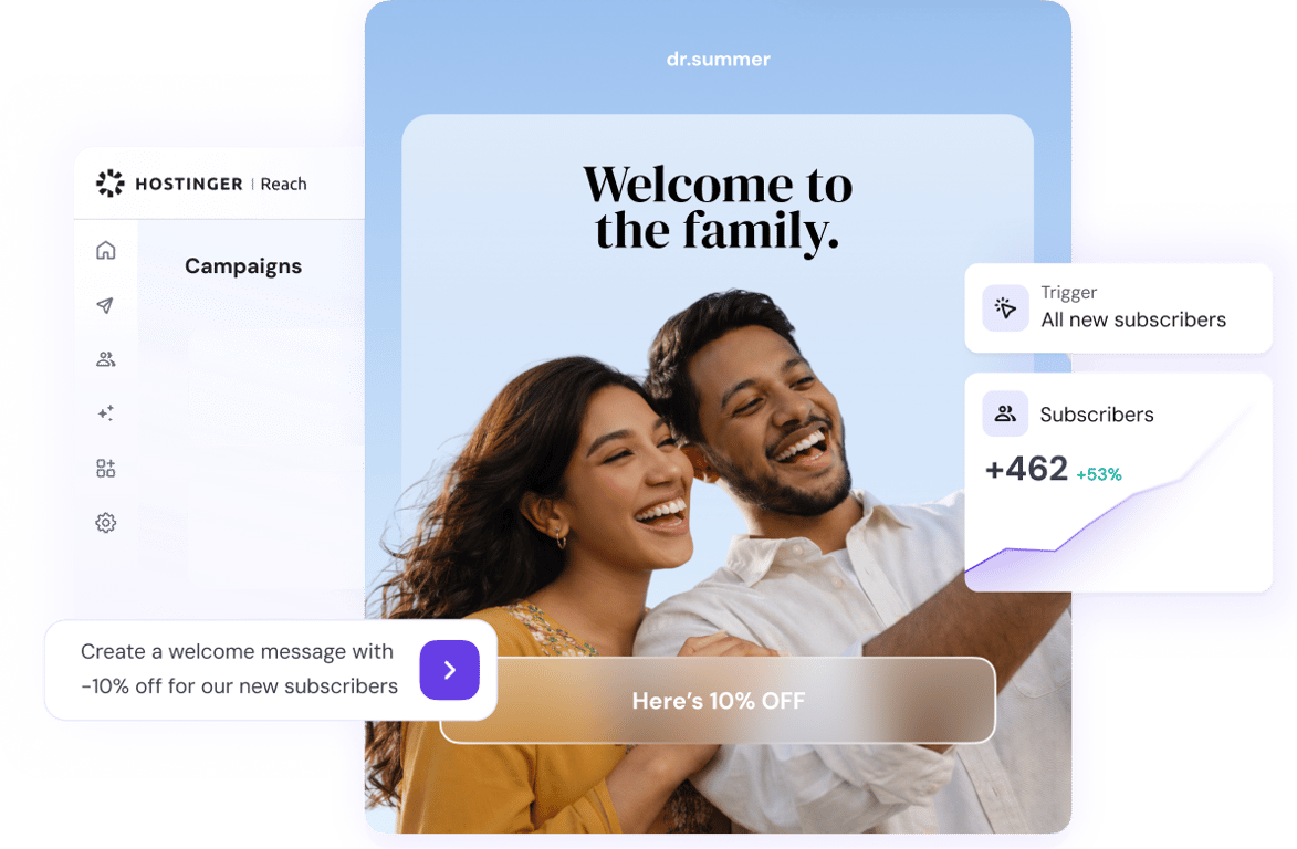 Launch AI email marketing campaigns in minutes