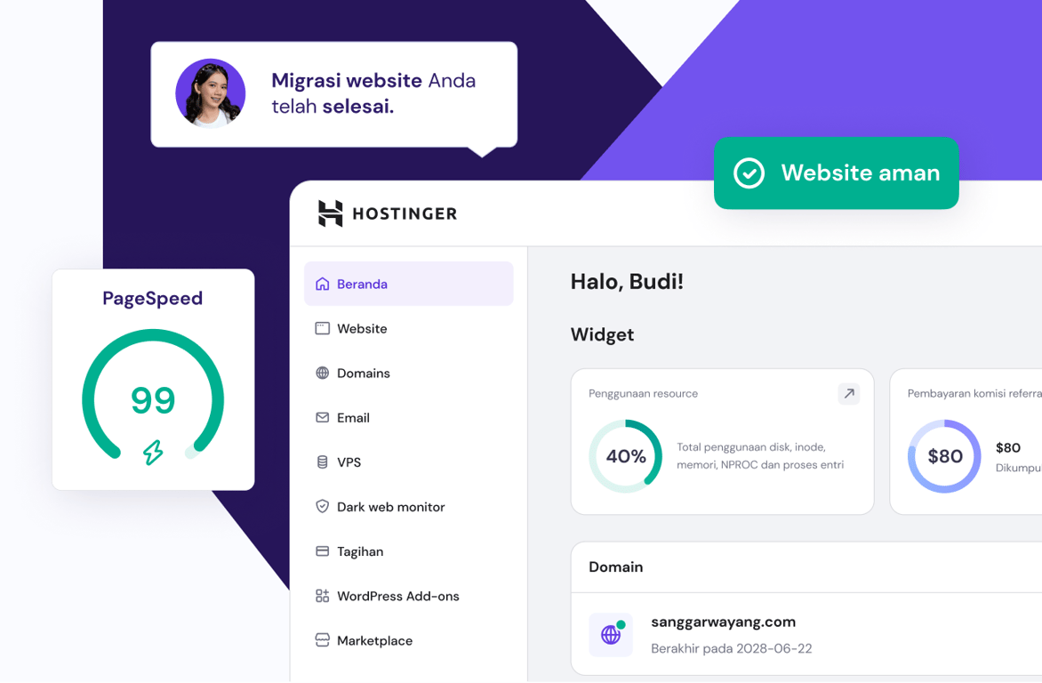 Website lebih cepat. Resource lebih besar