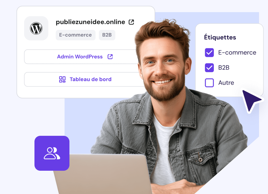 Différents projets. Un tableau de bord facile à utiliser