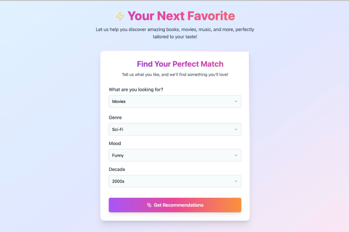 Recommendation system