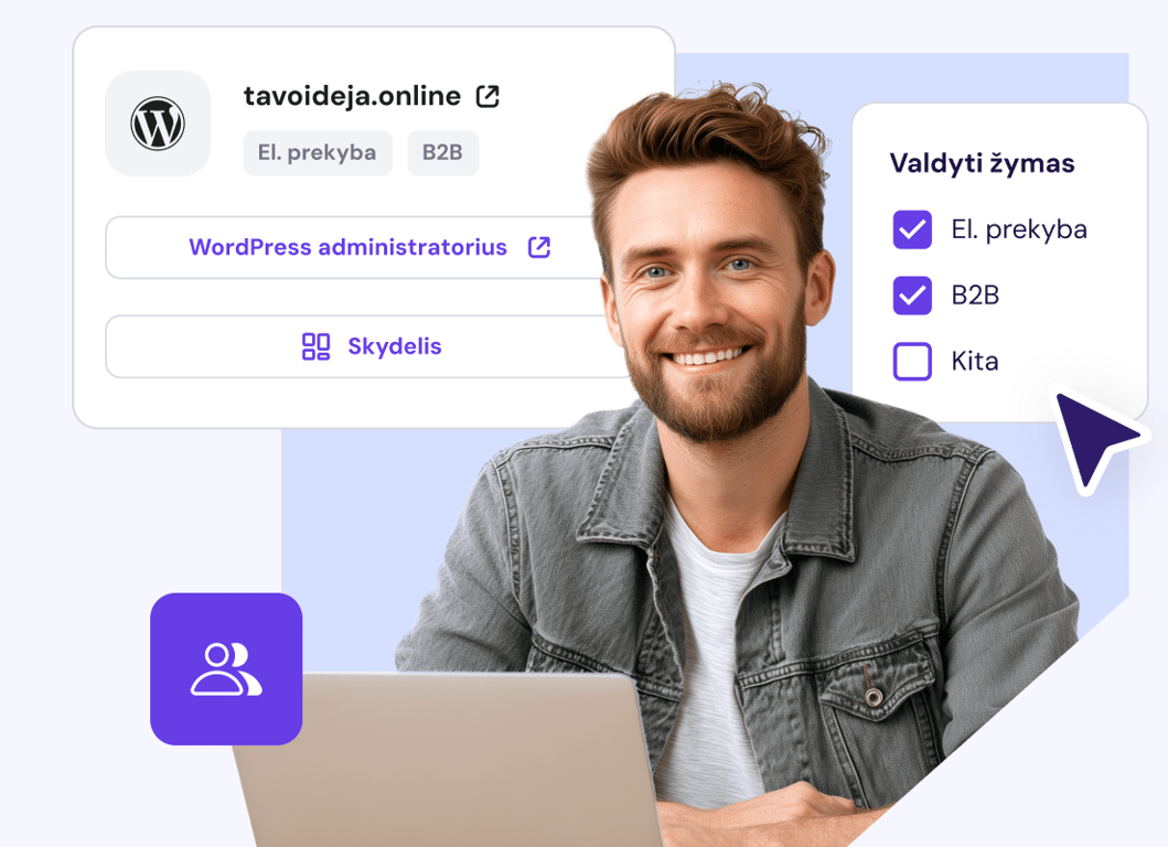Daugybė projektų. Vienas paprastas valdymo skydas