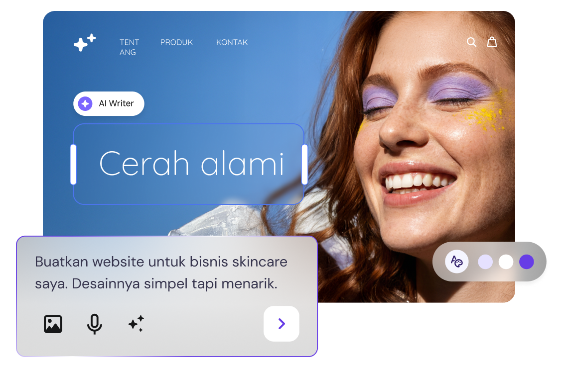 Onlinekan website Anda dalam hitungan jam.