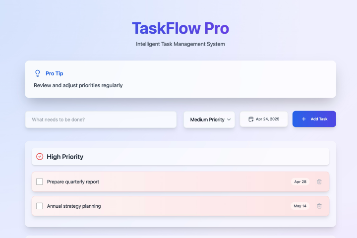Task prioritization tool