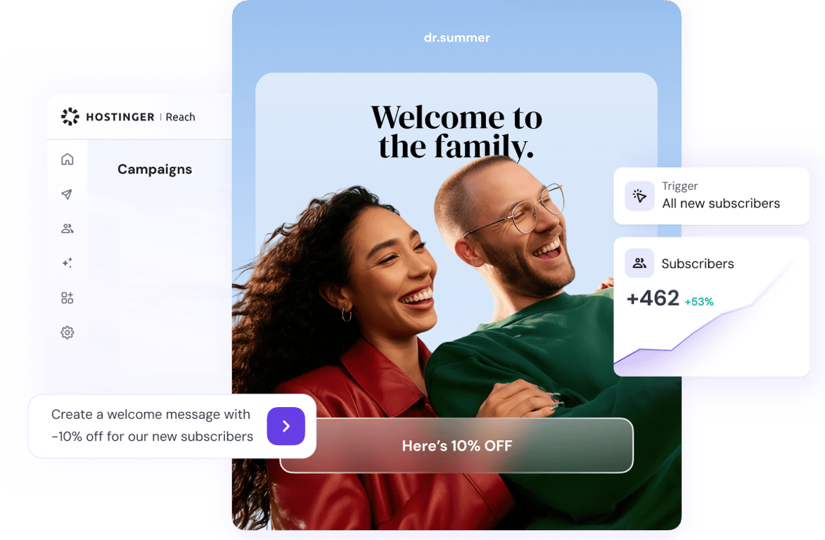 Launch AI email marketing campaigns in minutes