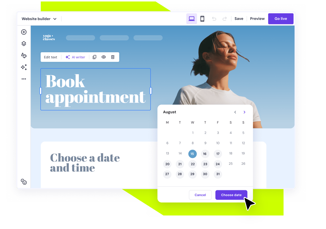 Lanza tu sitio web de reservas en poco tiempo