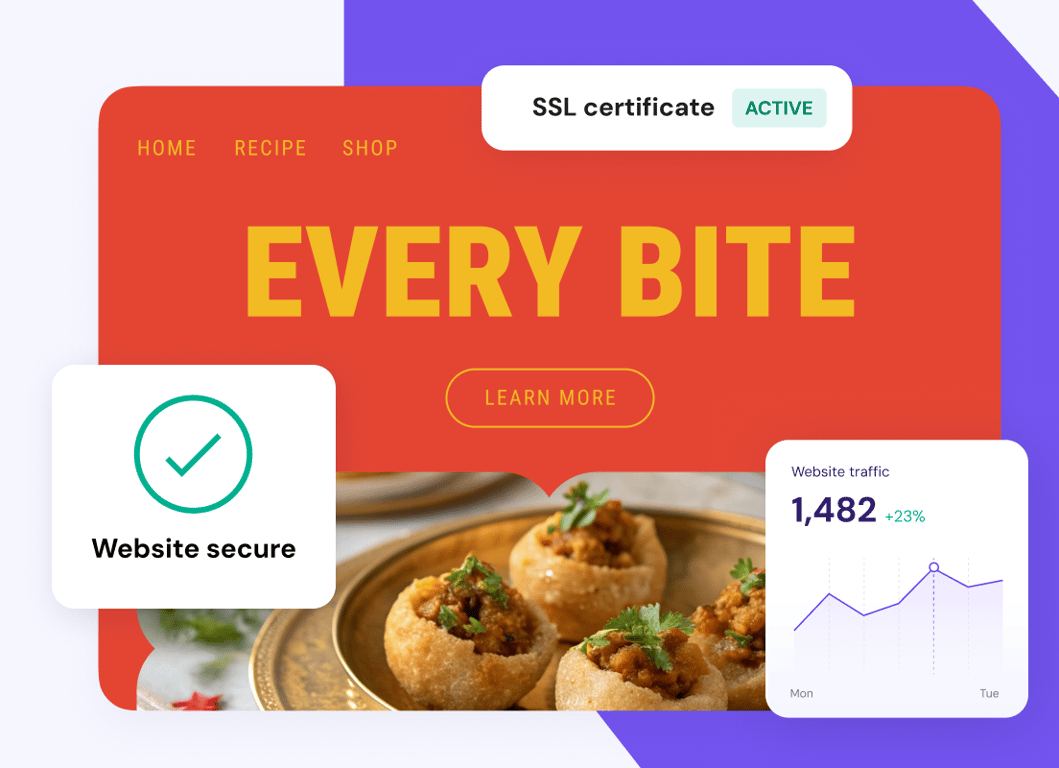 Your website data. Safe and sound