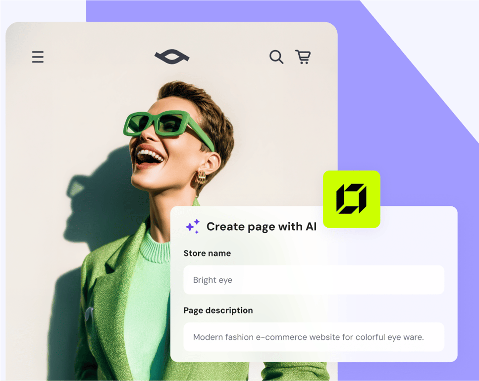 Instant website creation