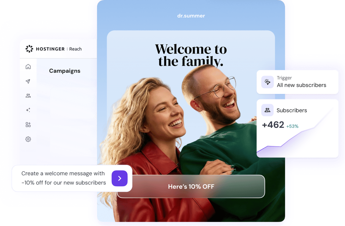 Launch AI email marketing campaigns in minutes