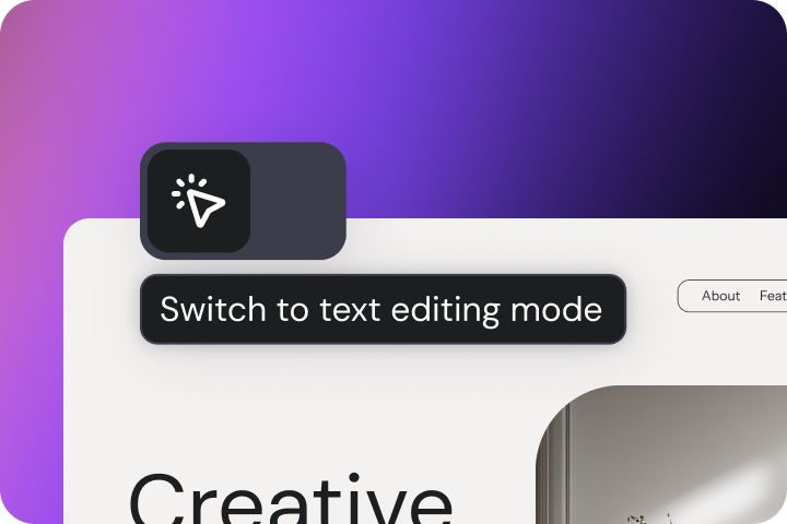 Content editing mode