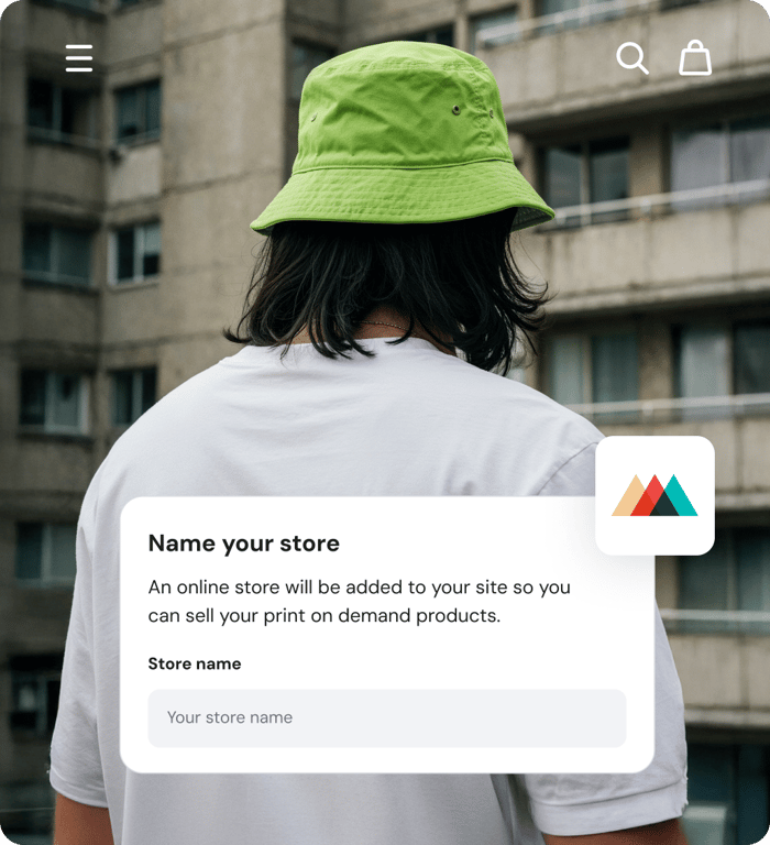 1. Créez votre site et connectez Printful