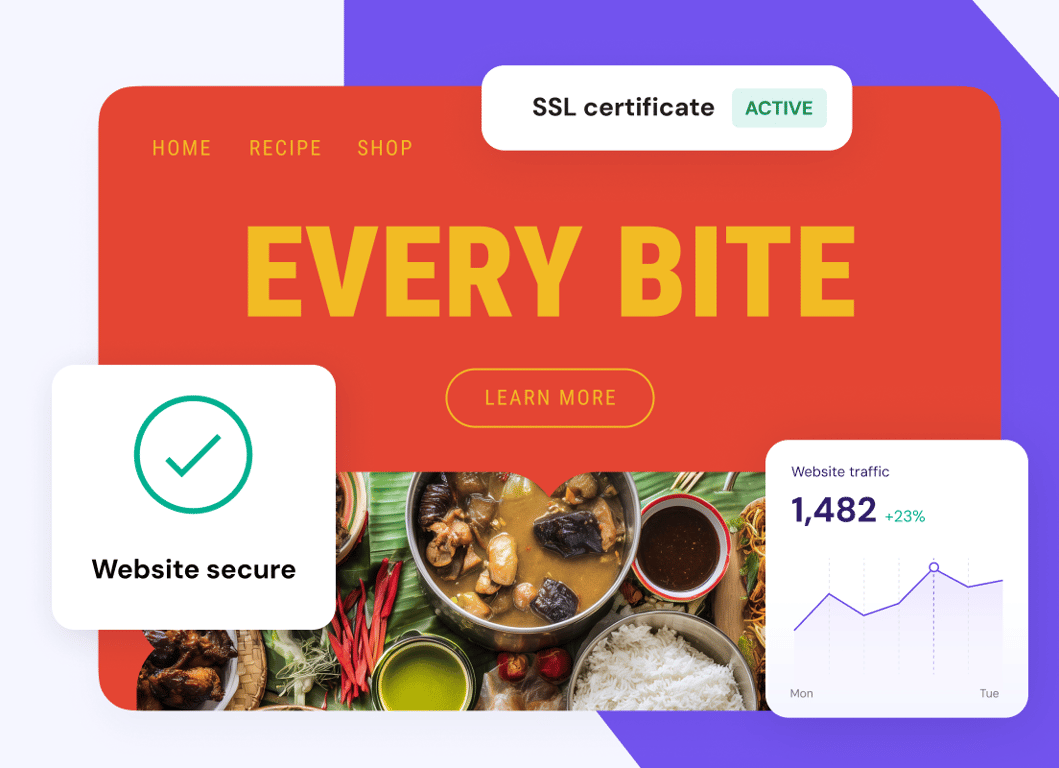 Your website data. Safe and sound