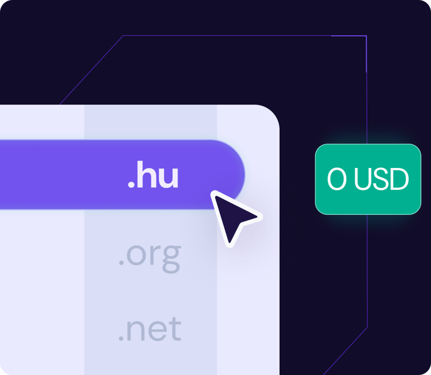 Regisztráljon domaint ingyen