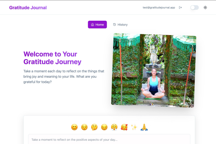 Daily gratitude journal