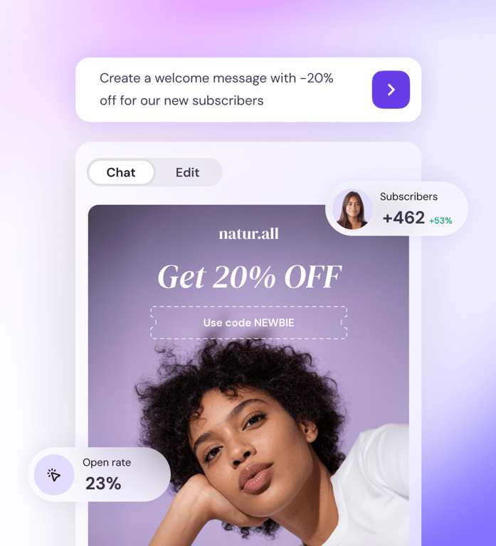 Create emails with AI