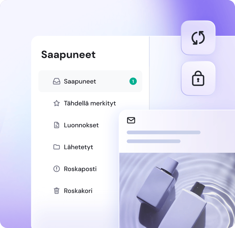 Sähköpostien toimitus, näkemykset ja tuki vaivattomasti