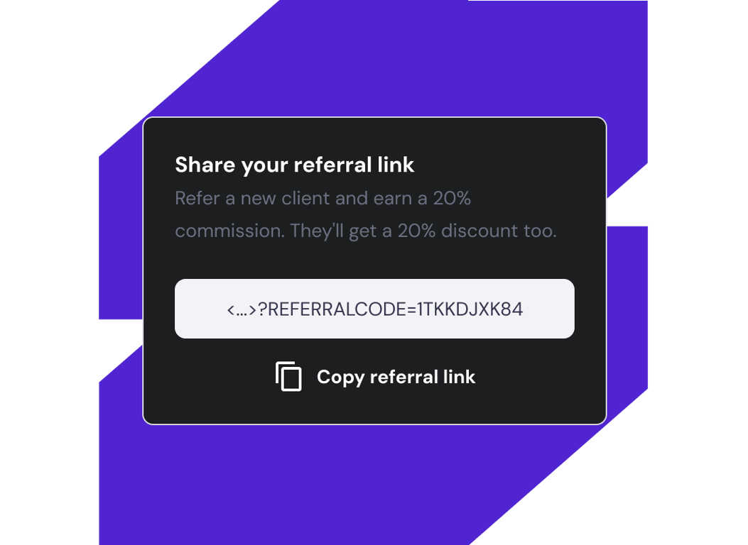 Rendimento de referência para si. Descontos para os seus clientes.