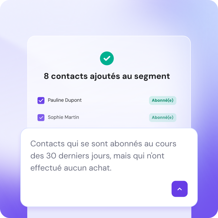 Segmentation propulsée par l'IA