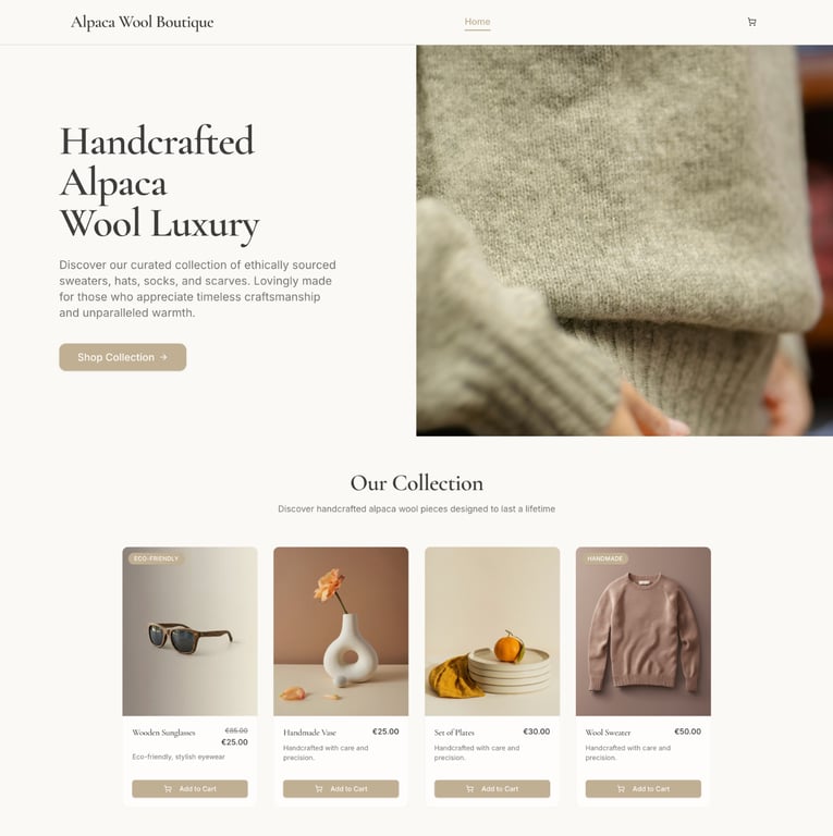 Boutique online shop