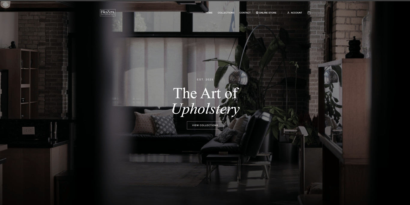 This is a E-Commerse website to sell and export Upholestry frabics and goods