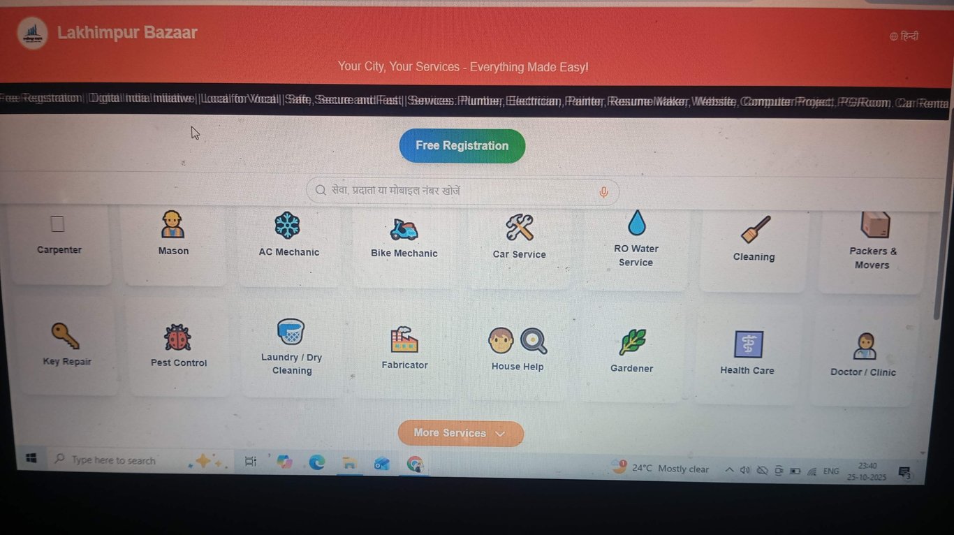 Connecting Lakhimpur’s local businesses and customers — find, hire, or promote services easily in one place!