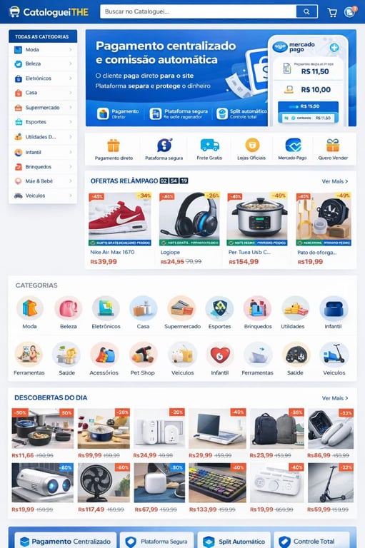 MarketPlace com modelagem da shopee, só que local !