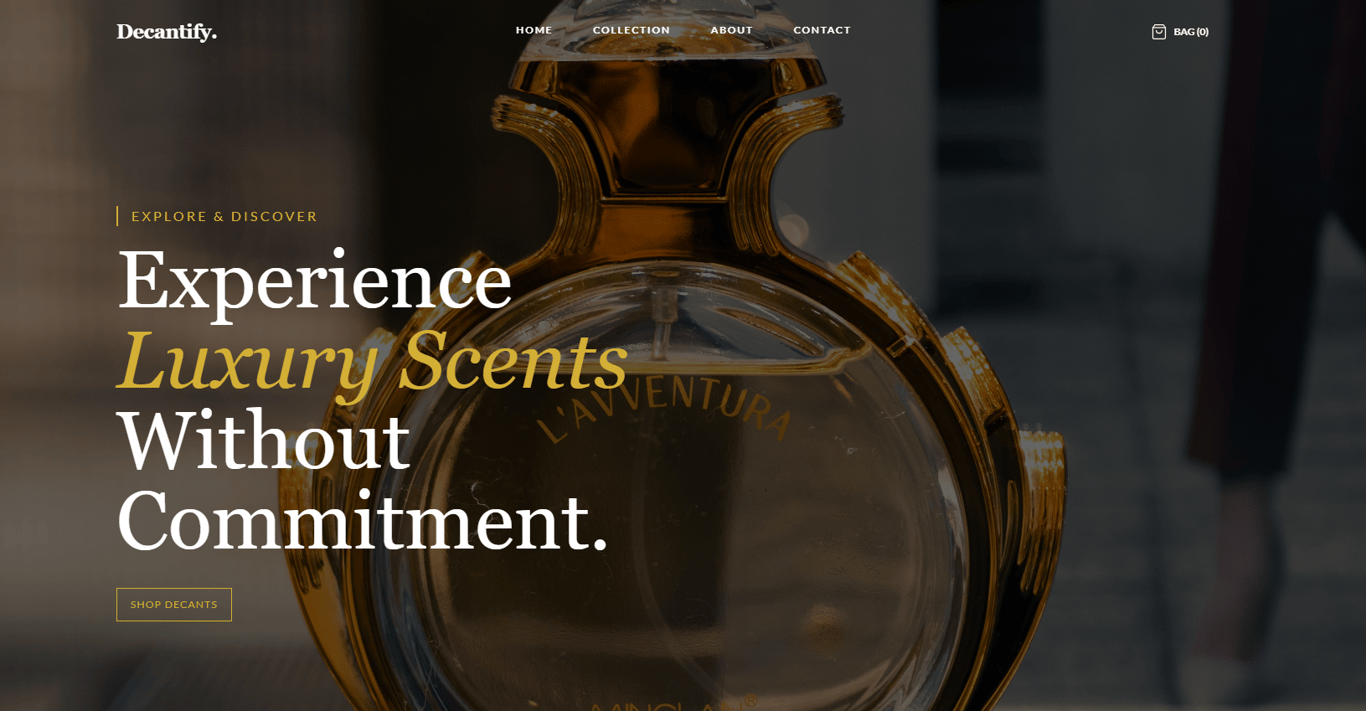 Selling decants of luxury perfumes
