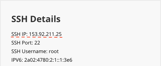 Ubicaci&oacute;n de direcci&oacute;n IP dedicada de VPS