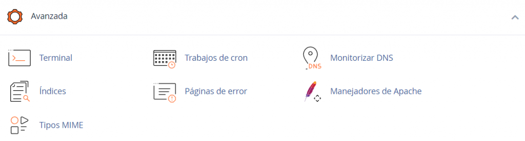 Funciones avanzadas de cPanel