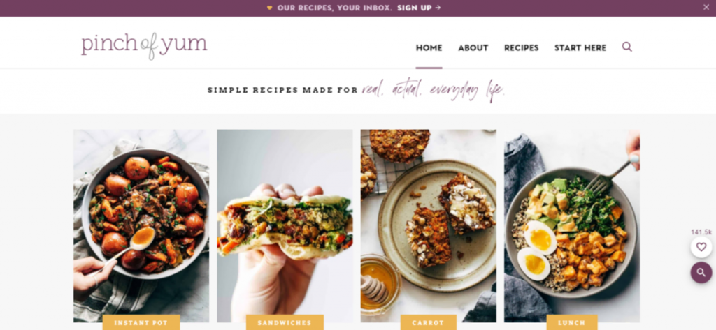 Blog Pinch of Yum