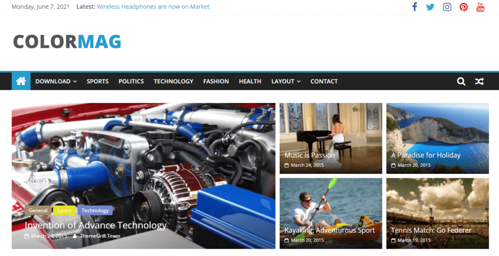 ColorMag Theme