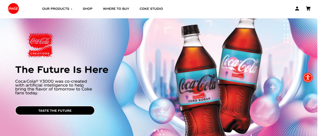 Coca-Cola Landing Page