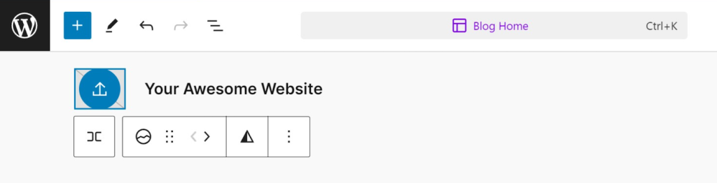 Website-Iconblock im WordPress-Gutenberg-Editor