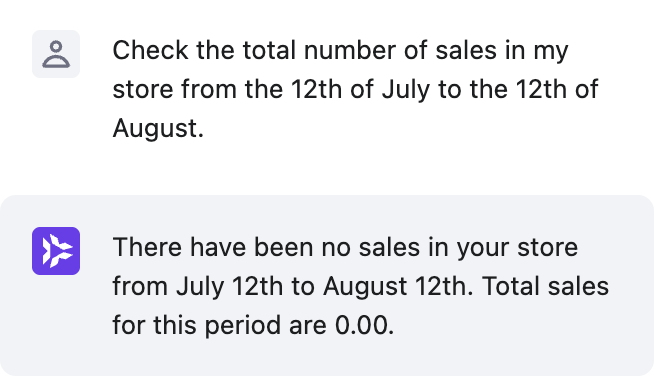 Kodee überprüft die Anzahl der Verkäufe in einem WooCommerce-Onlineshop.