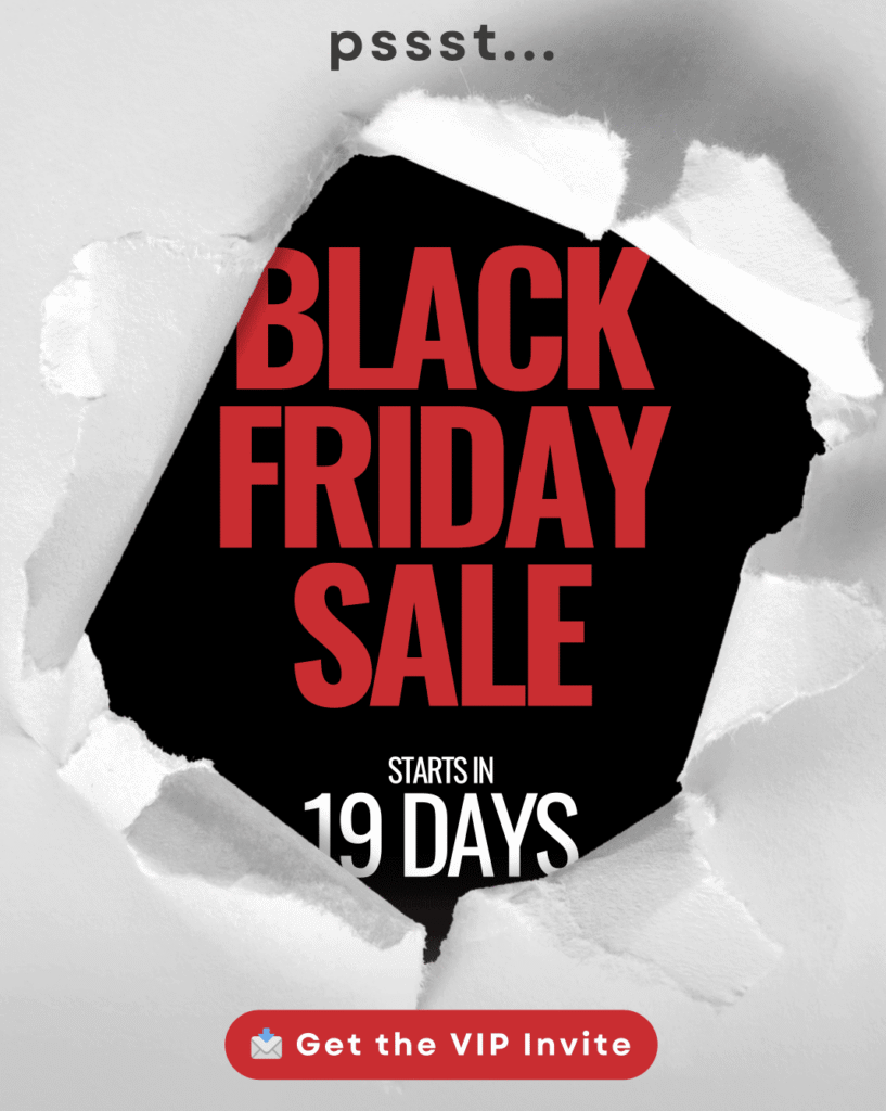 Beispiel f&uuml;r eine Black-Friday-E-Mail mit VIP-Einladung
