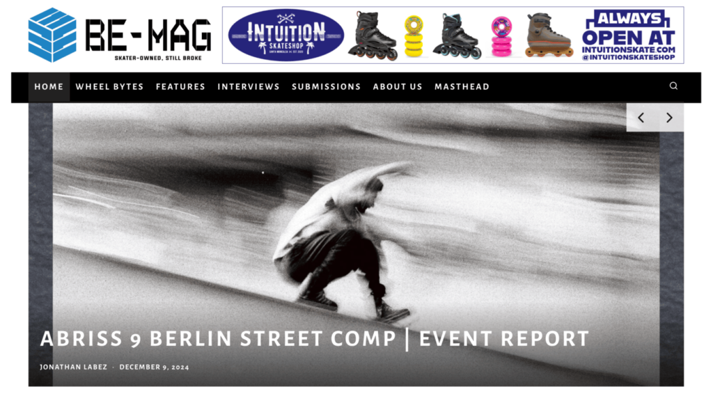 Startseite von Be-Mag