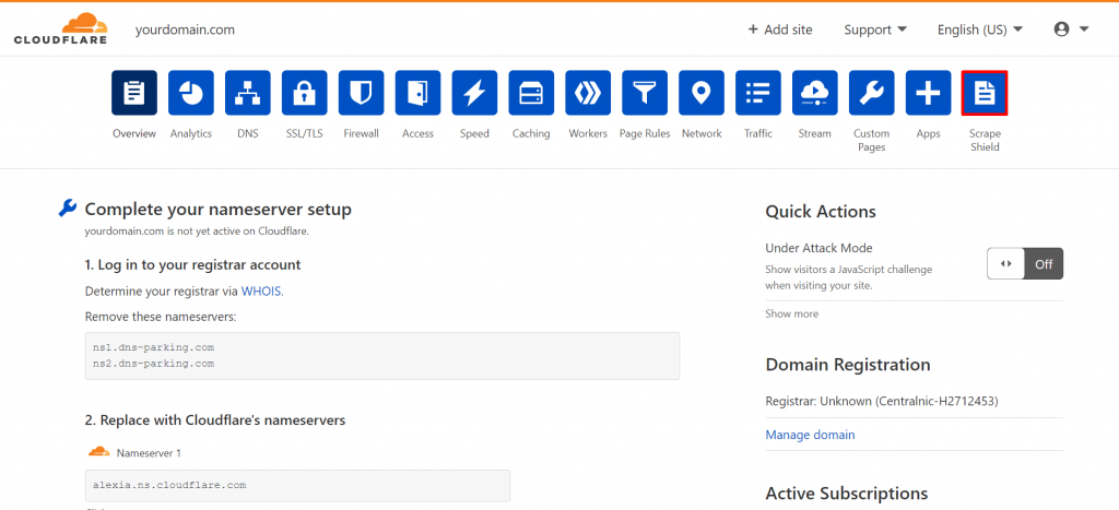 Scrape Shield in Cloudflare