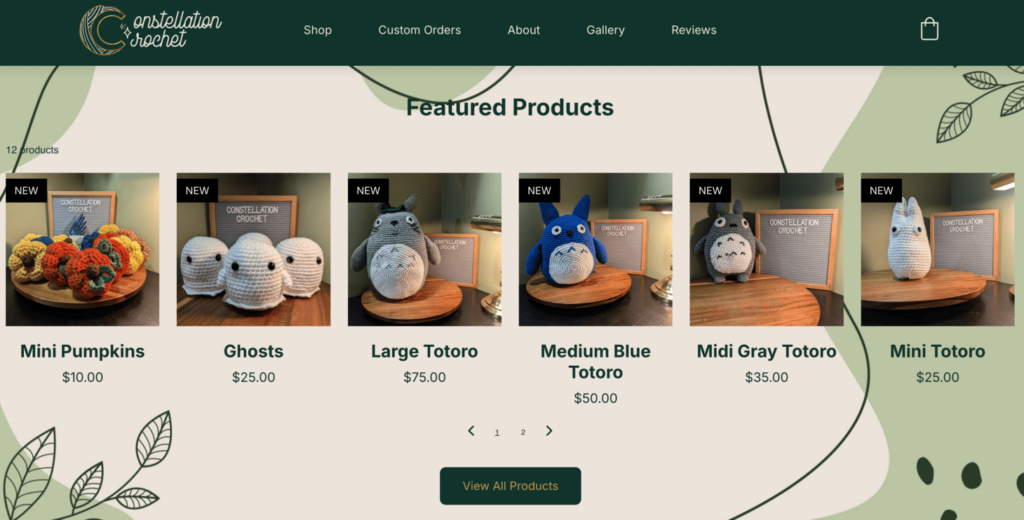 Startseite von Constellation Crochet