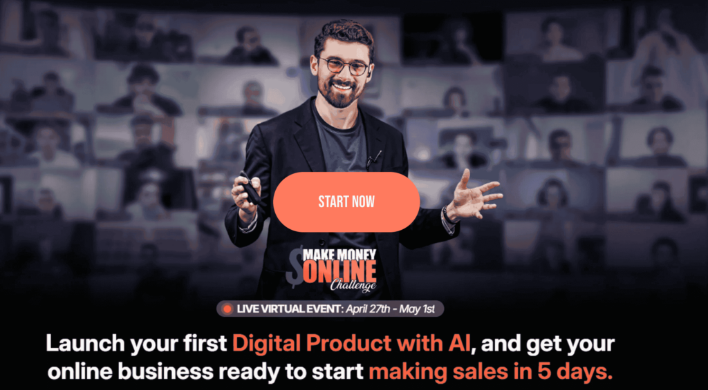 Startseite von Event Monetise