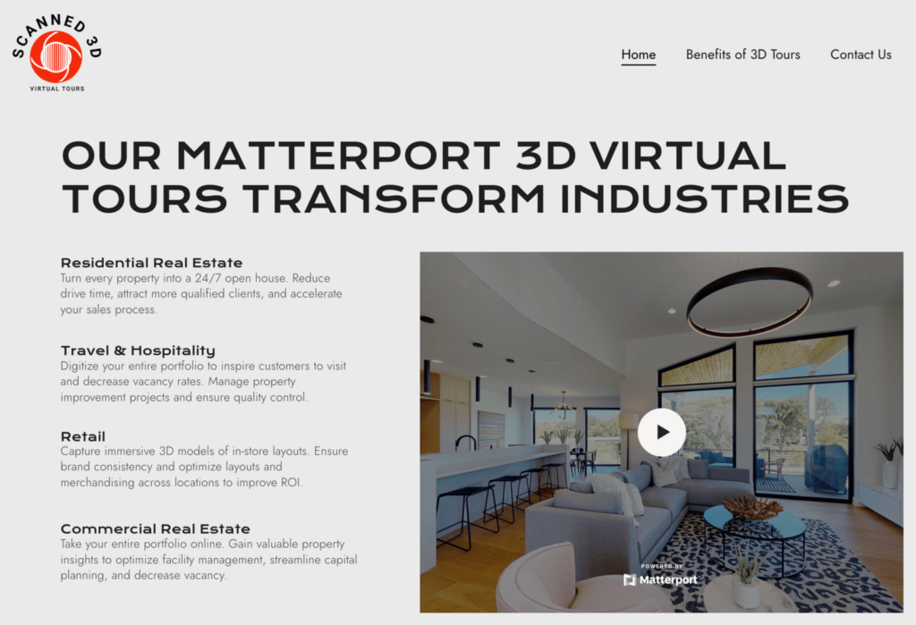 Startseite von Scanned 3D