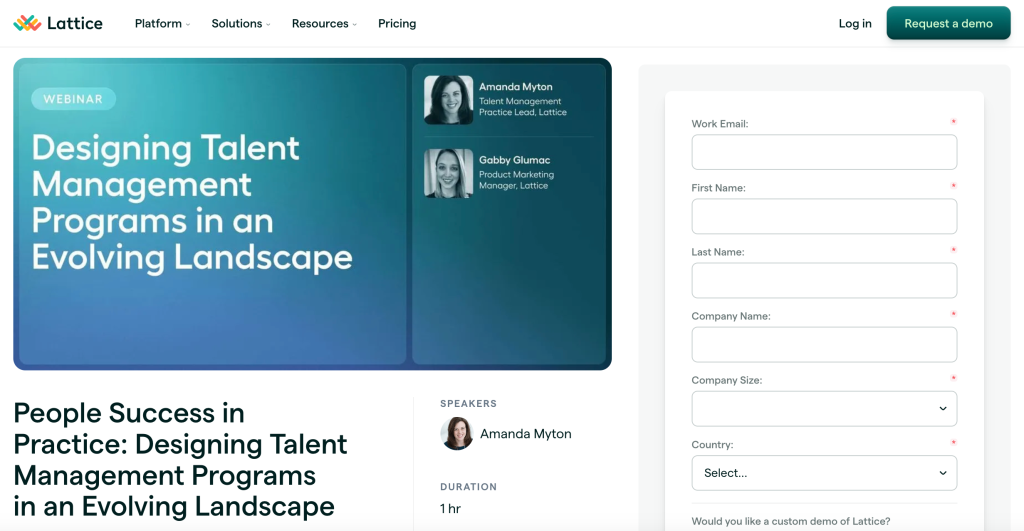 Landingpage f&uuml;r Lattice-Veranstaltungen