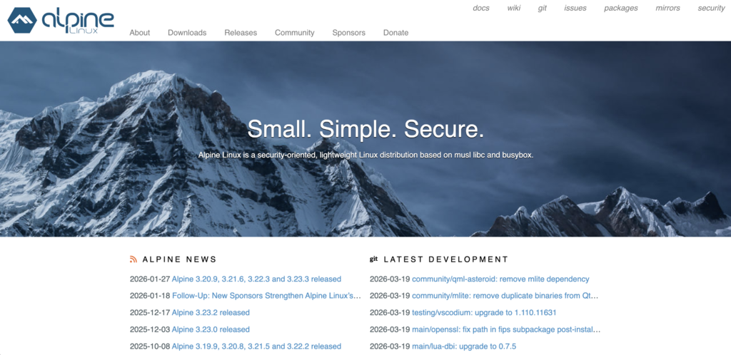 Das beste Betriebssystem für Docker: Alpine Linux