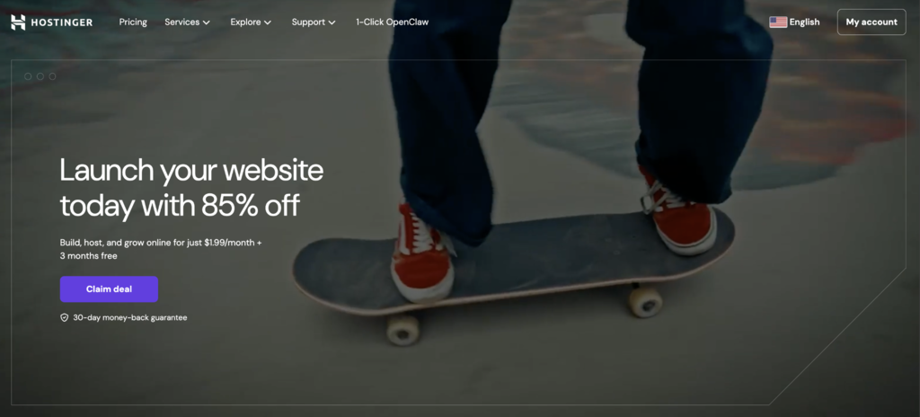 Hostinger-Landingpage