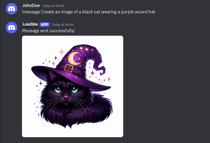 Discord-Bot-Bildgenerator mit einer Ausgabe