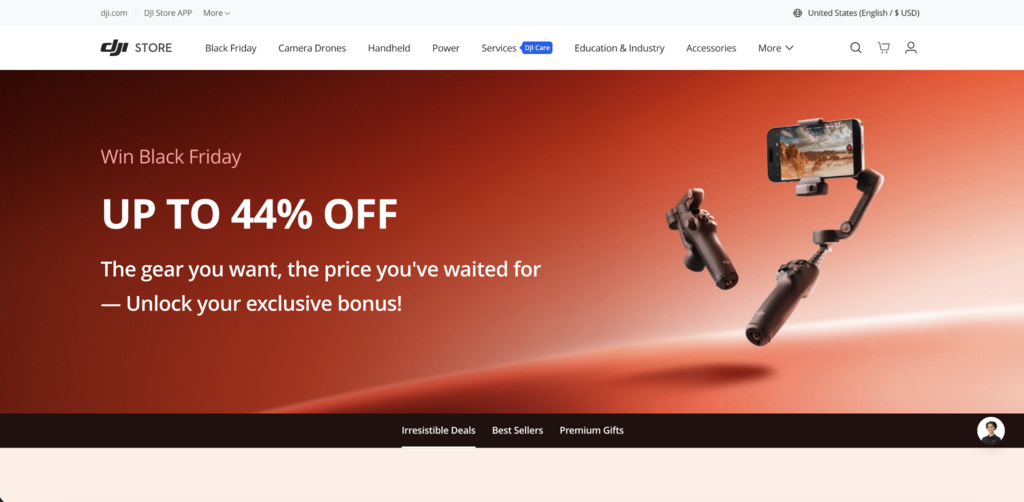 DJI Black Friday Landingpage