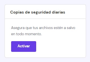 La opción de cambiar la versión de PHP y WordPress en WordPress → Vista general → Tablero principal