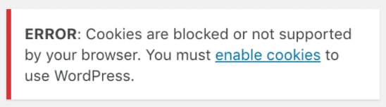 El error de WordPress 