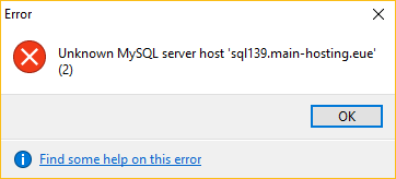 heidisql-servidor mysql desconocido